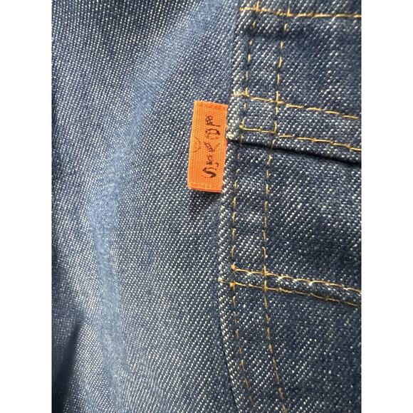 Vintage 70s Orange Tab Jeans Levi’s Men’s 34 X 30 Talon Zipper - Picture 8 of 16